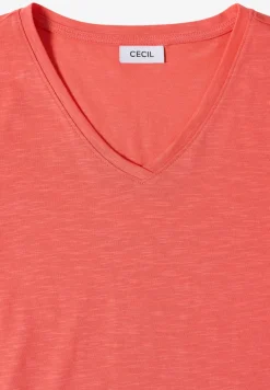 Basic T-Shirt mit Kurzarm und V-Neck