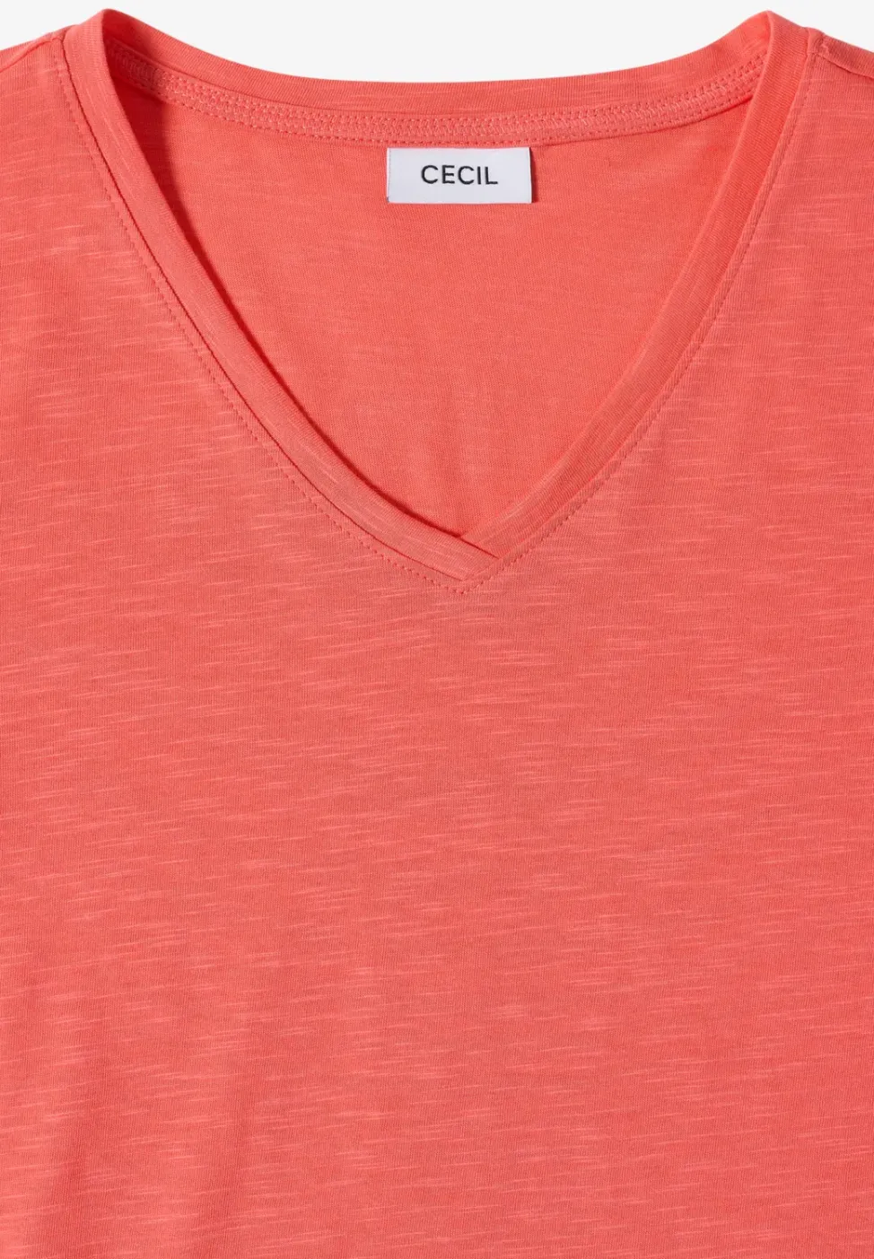 Basic T-Shirt mit Kurzarm und V-Neck