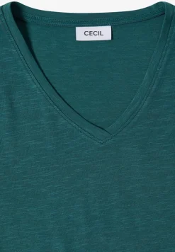 Basic T-Shirt mit Kurzarm und V-Neck