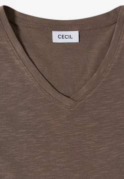 Basic T-Shirt mit Kurzarm und V-Neck