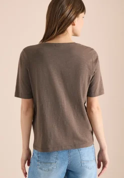 Basic T-Shirt mit Kurzarm und V-Neck