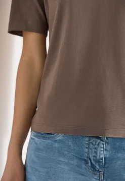 Basic T-Shirt mit Kurzarm und V-Neck