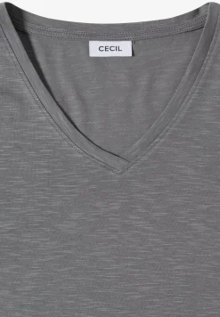 Basic T-Shirt mit Kurzarm und V-Neck
