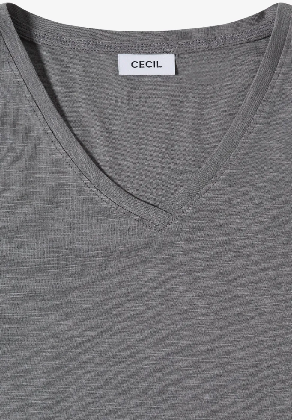 Basic T-Shirt mit Kurzarm und V-Neck