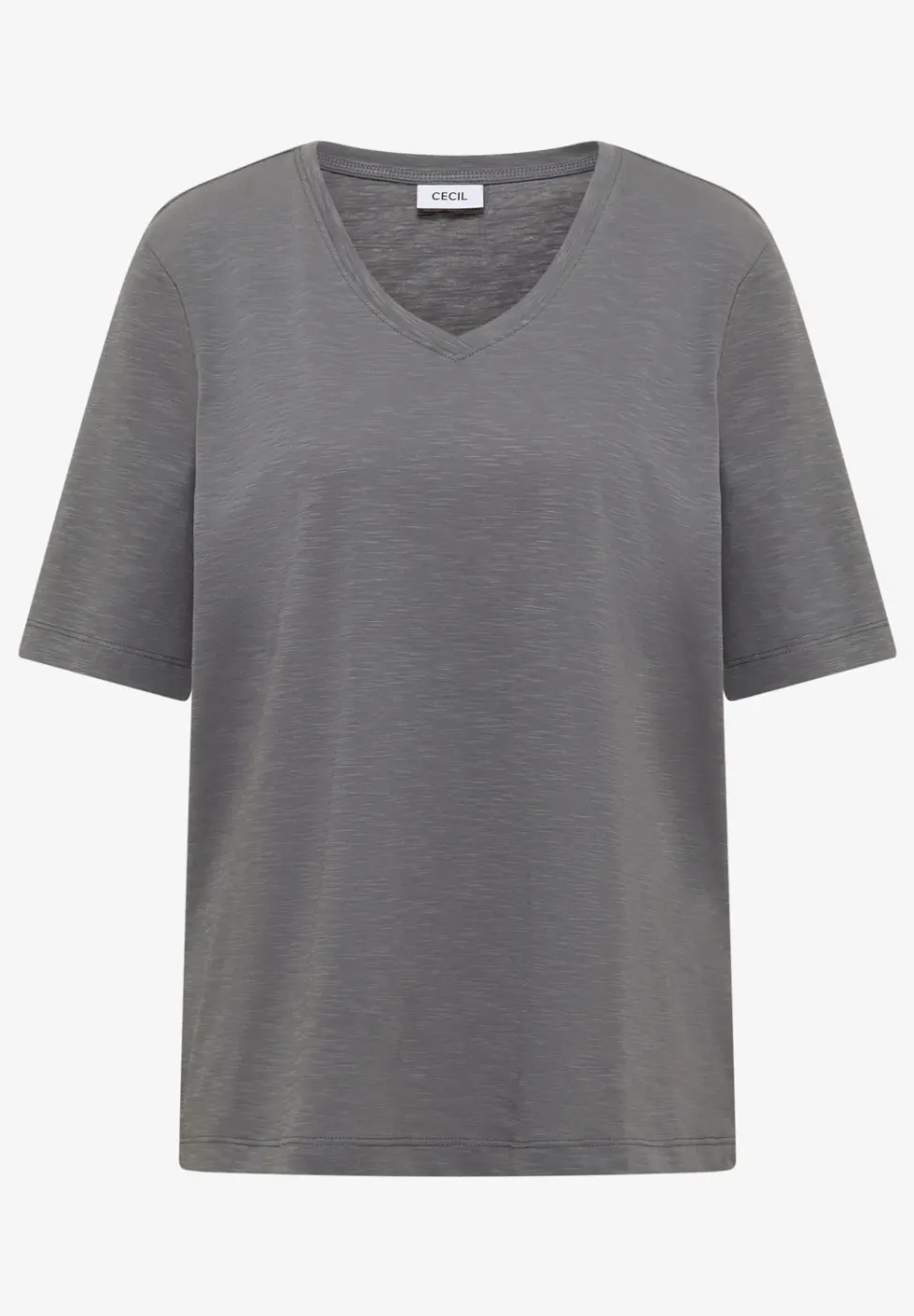 Basic T-Shirt mit Kurzarm und V-Neck