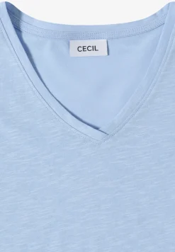 Basic T-Shirt mit Kurzarm und V-Neck