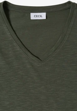 Basic T-Shirt mit Kurzarm und V-Neck