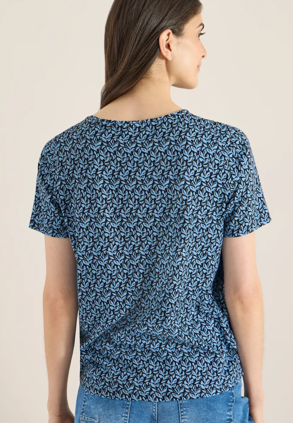 Basic T-Shirt mit Minimal Print
