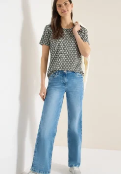 Basic T-Shirt mit Minimal Print
