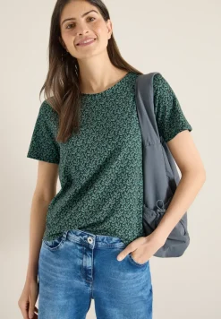 Basic T-Shirt mit Minimal Print