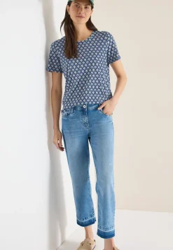 Basic T-Shirt mit Minimal Print