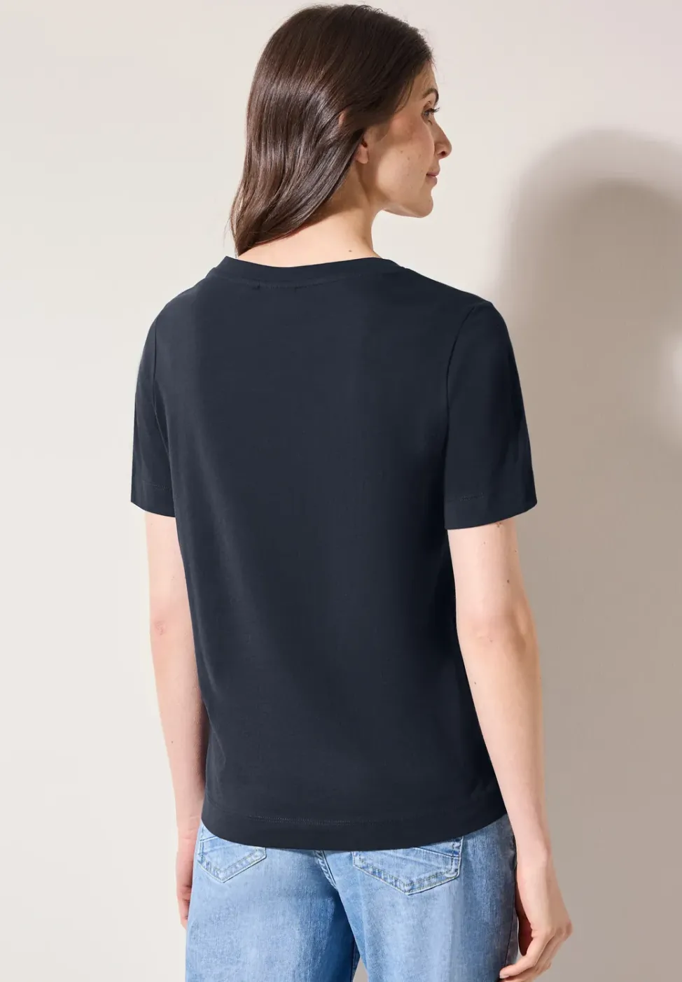 Basic T-Shirt mit Print