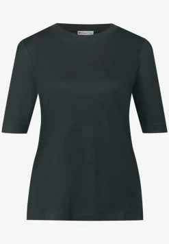 Basic T-Shirt mit Raffung
