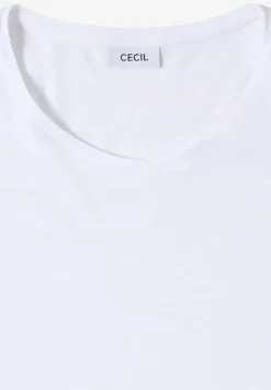 Basic T-Shirt mit Rundhals in Unifarbe