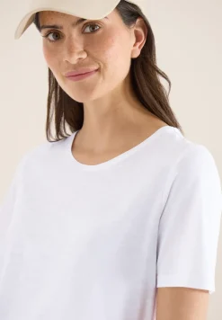 Basic T-Shirt mit Rundhals in Unifarbe