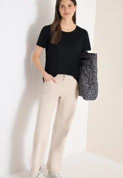 Basic T-Shirt mit Rundhals in Unifarbe