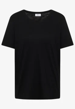 Basic T-Shirt mit Rundhals in Unifarbe