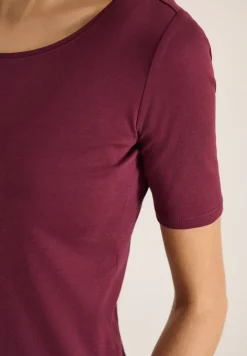 Basic T-Shirt mit Rundhals in Unifarbe