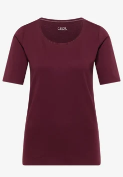 Basic T-Shirt mit Rundhals in Unifarbe