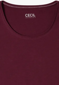 Basic T-Shirt mit Rundhals in Unifarbe