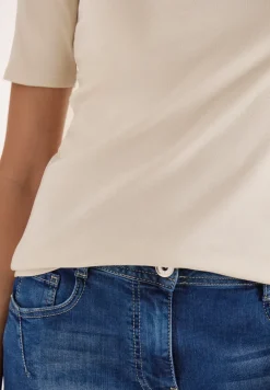 Basic T-Shirt mit Rundhals in Unifarbe