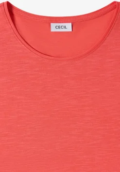 Basic T-Shirt mit Rundhals in Unifarbe