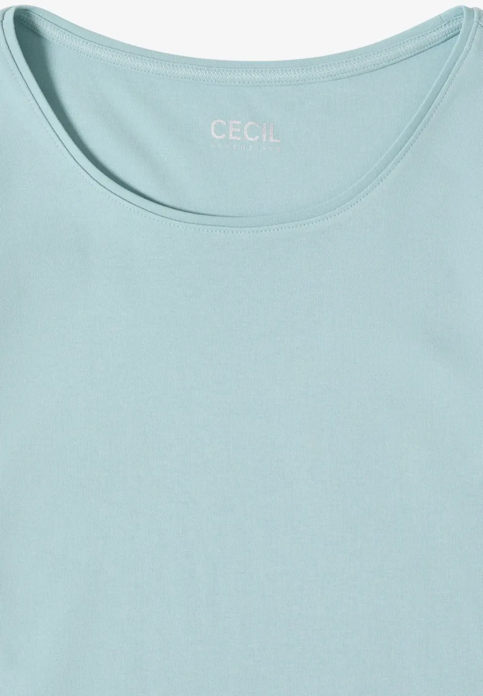 Basic T-Shirt mit Rundhals in Unifarbe