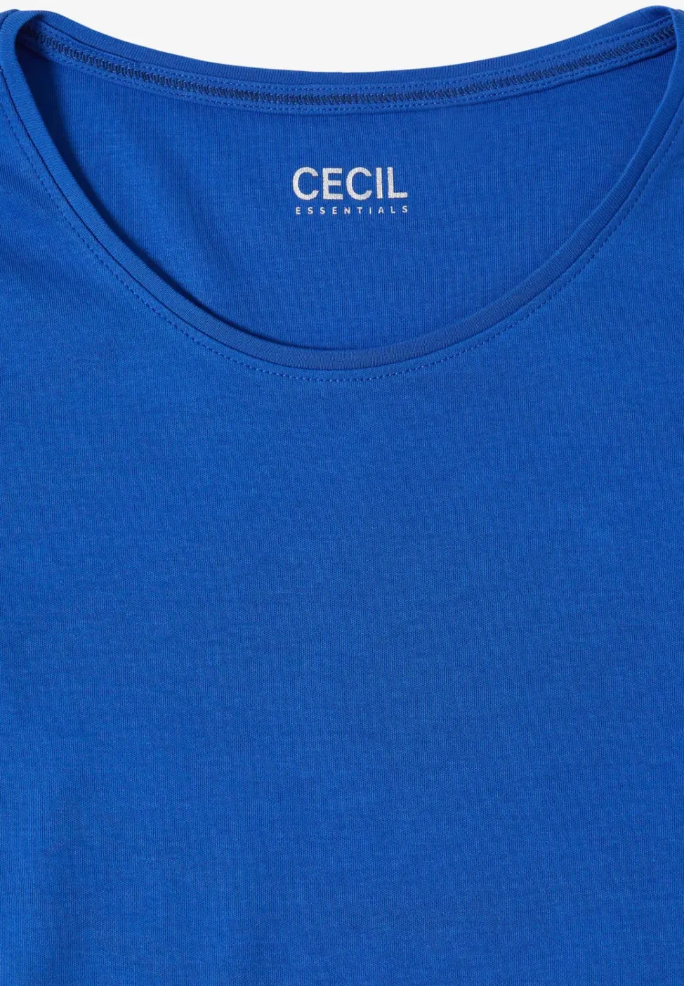 Basic T-Shirt mit Rundhals in Unifarbe