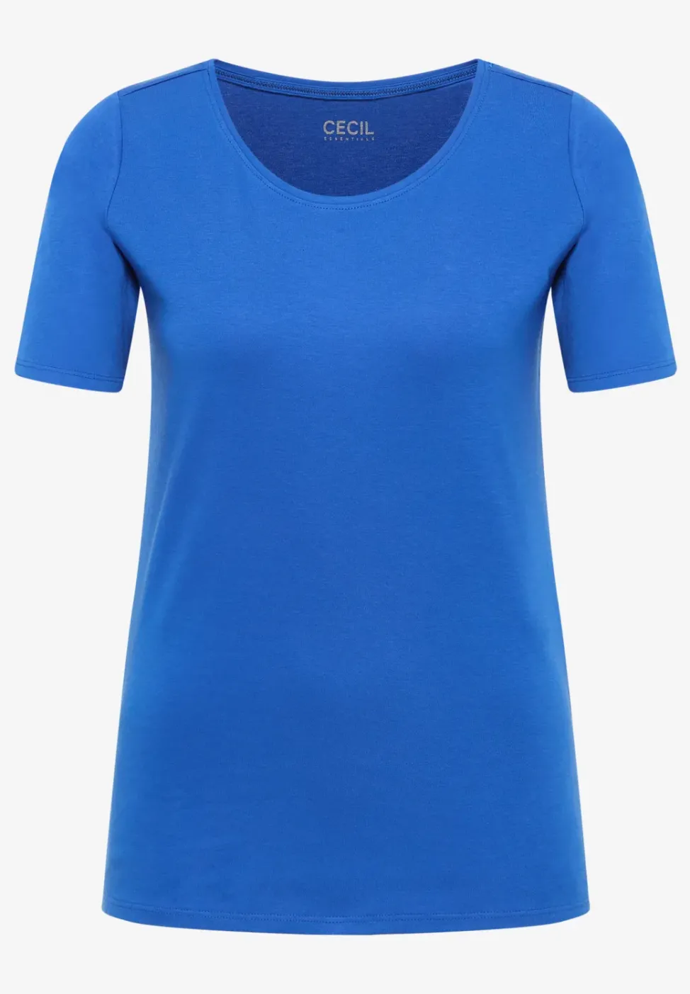Basic T-Shirt mit Rundhals in Unifarbe