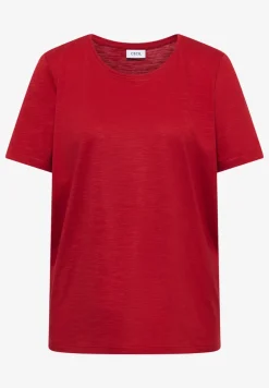 Basic T-Shirt mit Rundhals in Unifarbe