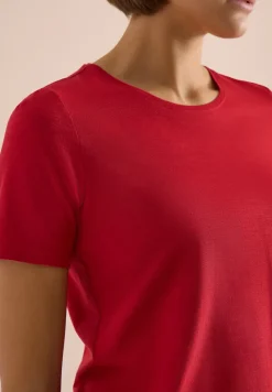 Basic T-Shirt mit Rundhals in Unifarbe