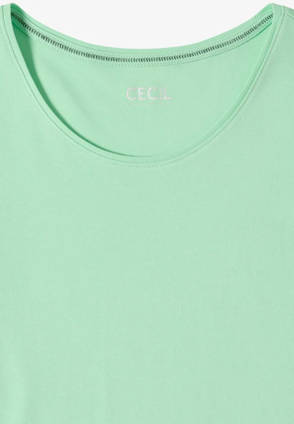 Basic T-Shirt mit Rundhals in Unifarbe