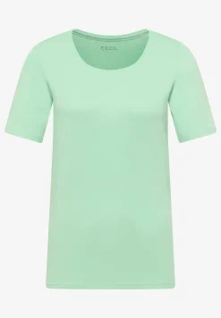 Basic T-Shirt mit Rundhals in Unifarbe