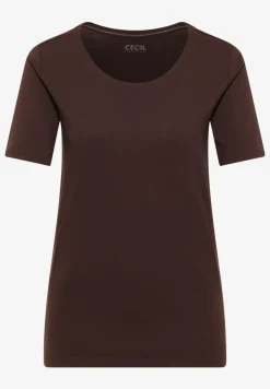 Basic T-Shirt mit Rundhals in Unifarbe