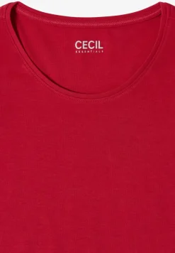 Basic T-Shirt mit Rundhals in Unifarbe