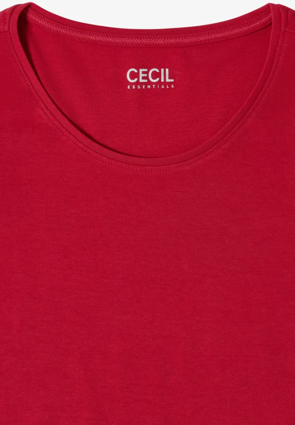 Basic T-Shirt mit Rundhals in Unifarbe