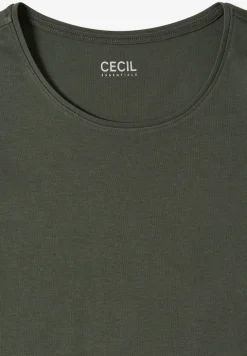 Basic T-Shirt mit Rundhals in Unifarbe