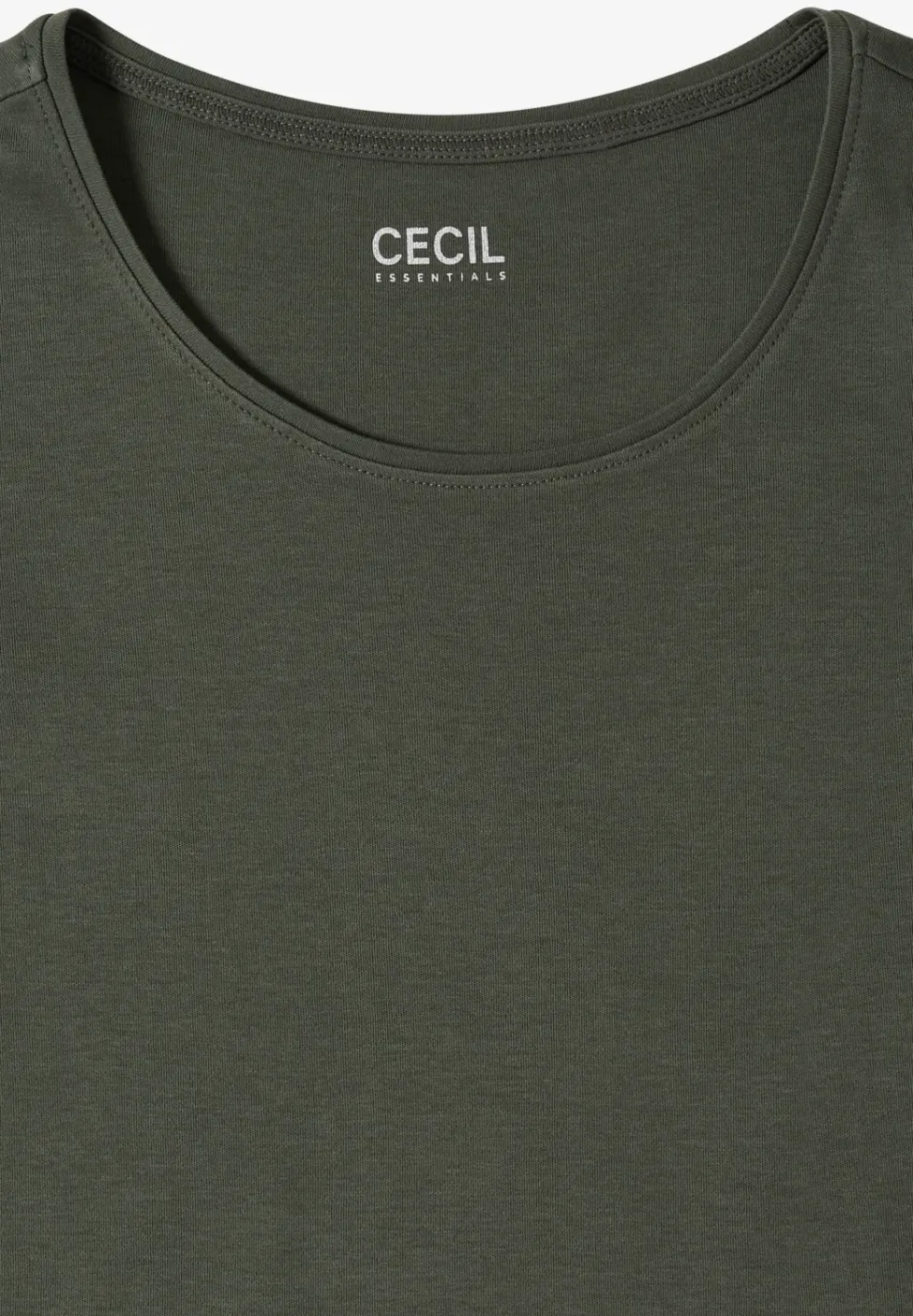 Basic T-Shirt mit Rundhals in Unifarbe