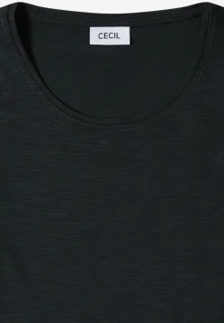 Basic T-Shirt mit Rundhals in Unifarbe