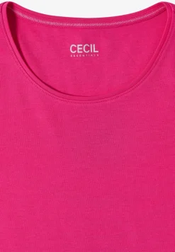 Basic T-Shirt mit Rundhals in Unifarbe