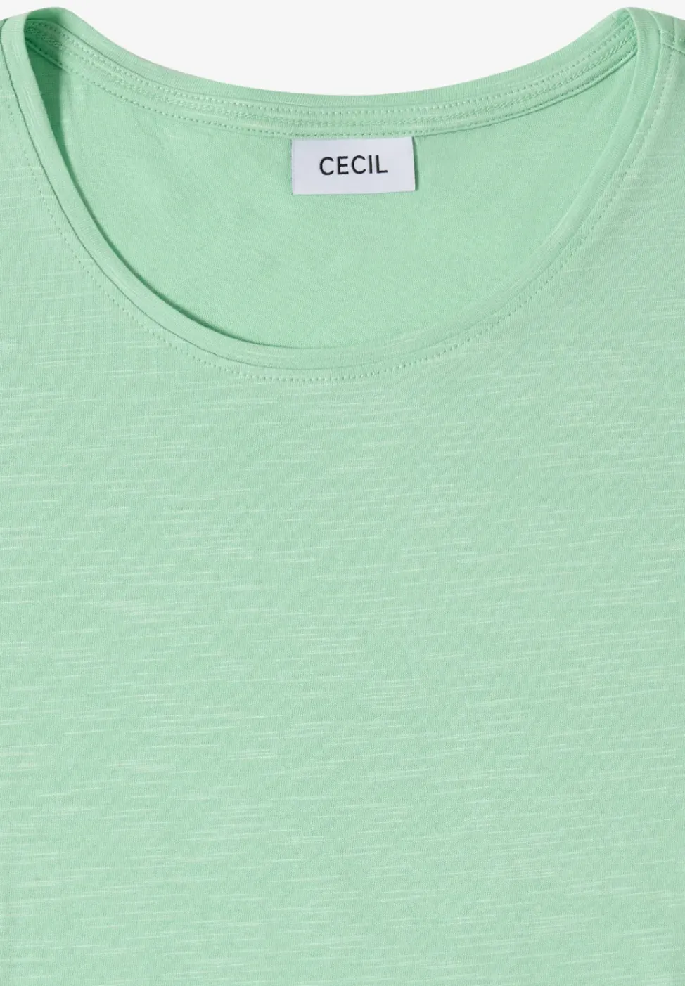 Basic T-Shirt mit Rundhals in Unifarbe