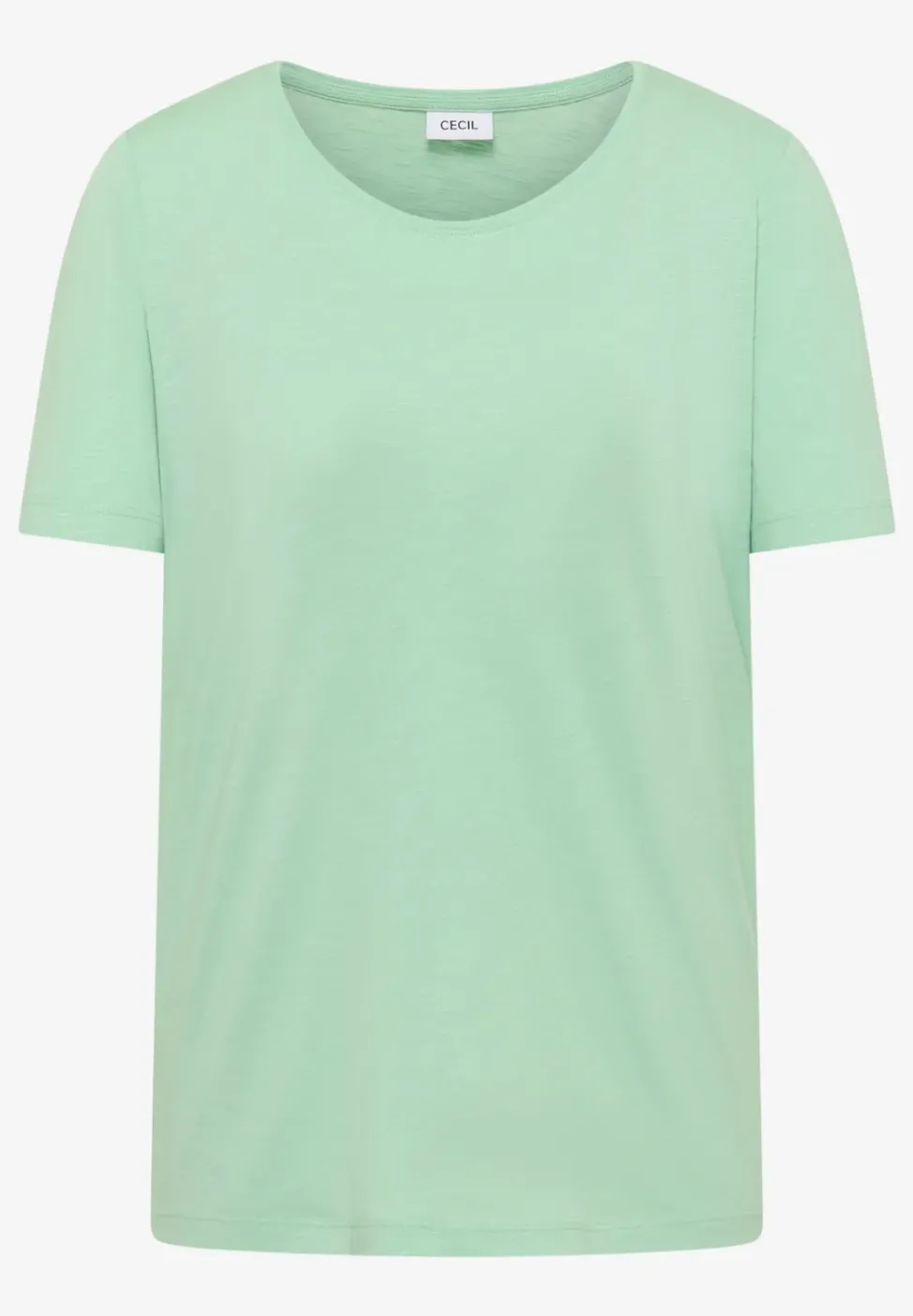 Basic T-Shirt mit Rundhals in Unifarbe