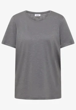 Basic T-Shirt mit Rundhals in Unifarbe