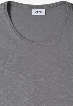 Basic T-Shirt mit Rundhals in Unifarbe
