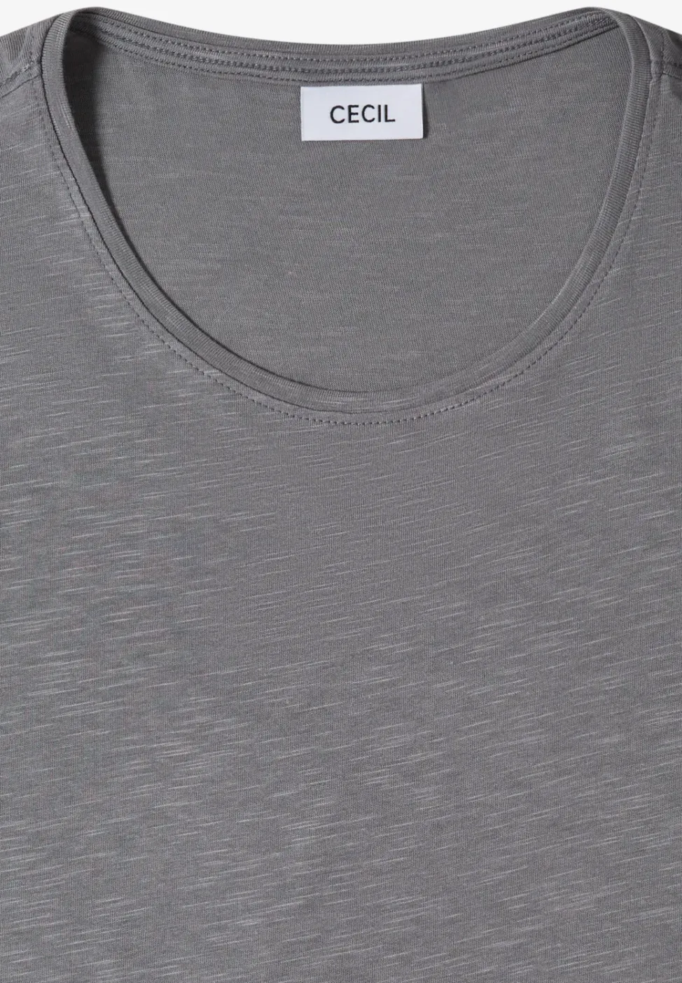 Basic T-Shirt mit Rundhals in Unifarbe