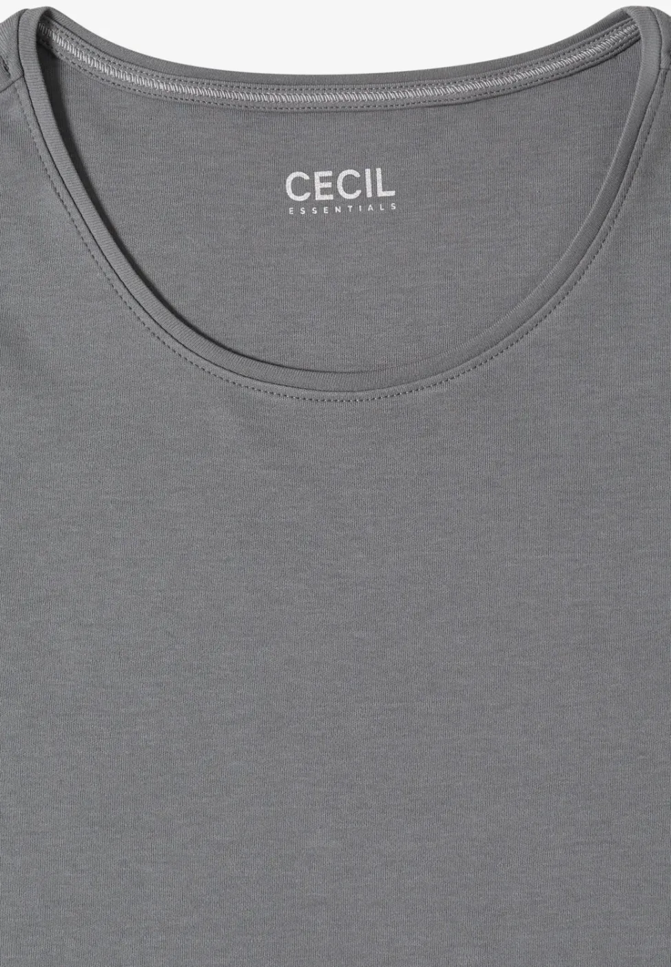 Basic T-Shirt mit Rundhals in Unifarbe