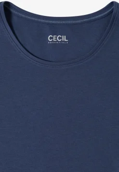 Basic T-Shirt mit Rundhals in Unifarbe