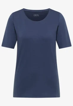 Basic T-Shirt mit Rundhals in Unifarbe