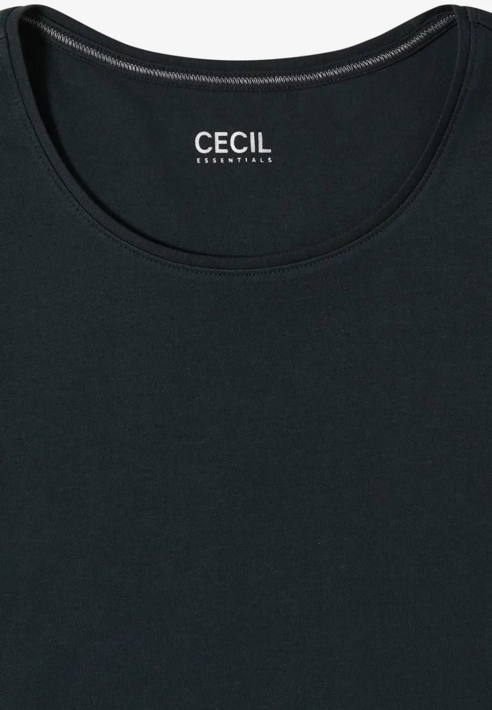 Basic T-Shirt mit Rundhals in Unifarbe