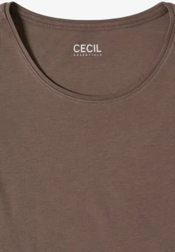 Basic T-Shirt mit Rundhals in Unifarbe